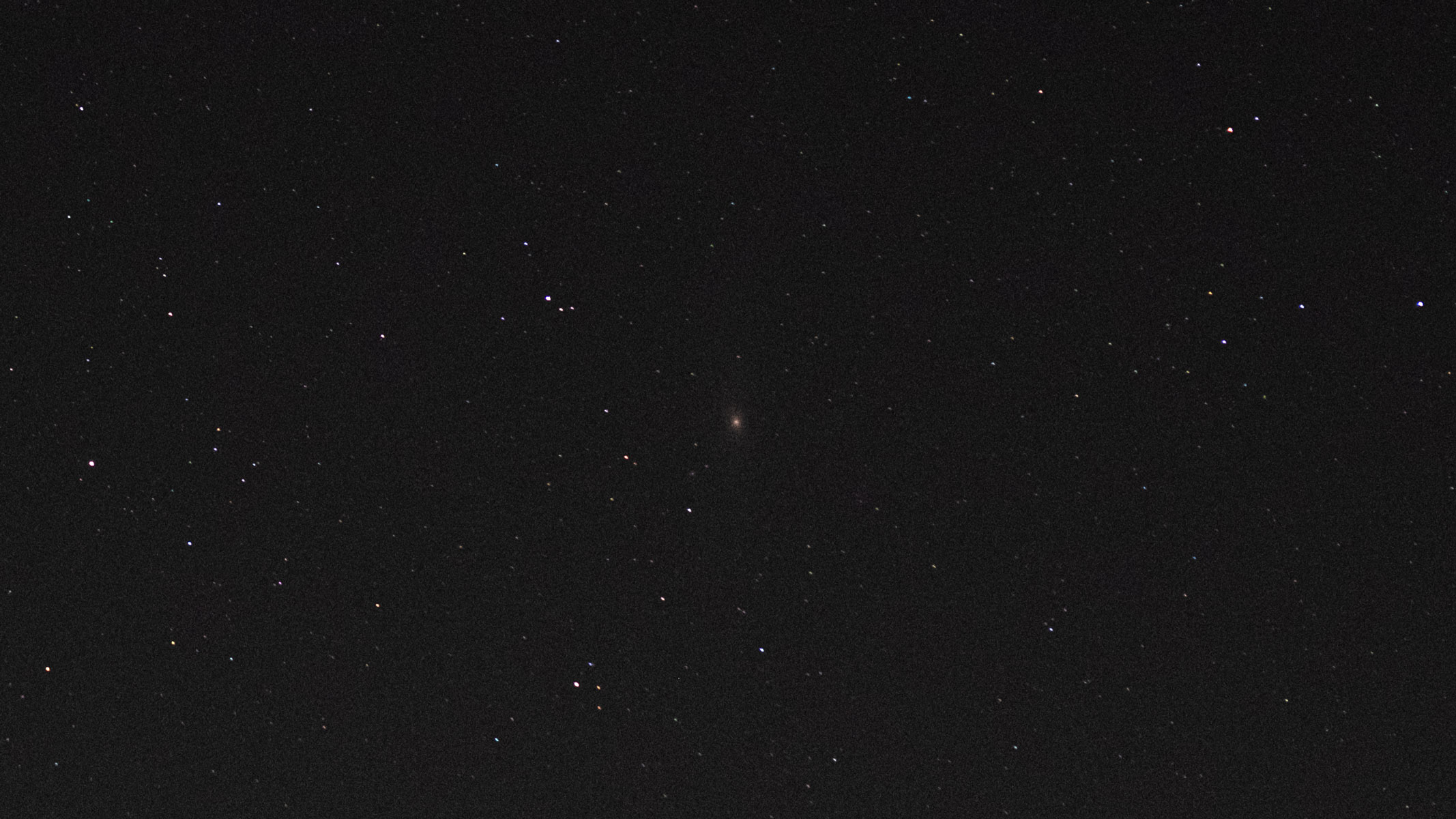 A photo of the Andromeda galaxy (M31) taken with the Fujifilm X-T50