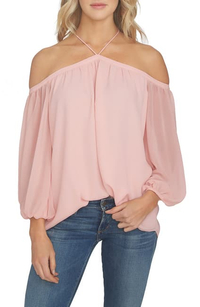 1.State Off the Shoulder Sheer Chiffon Blouse:$79 $47.40 (save $31.60) | Nordstrom