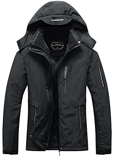 Women's Waterproof Warm Winter Snow Coat Hooded Ski Raincoat 