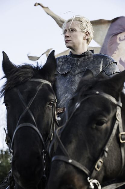Gwendoline Christie as Brienne of Tarth in Game of Thrones