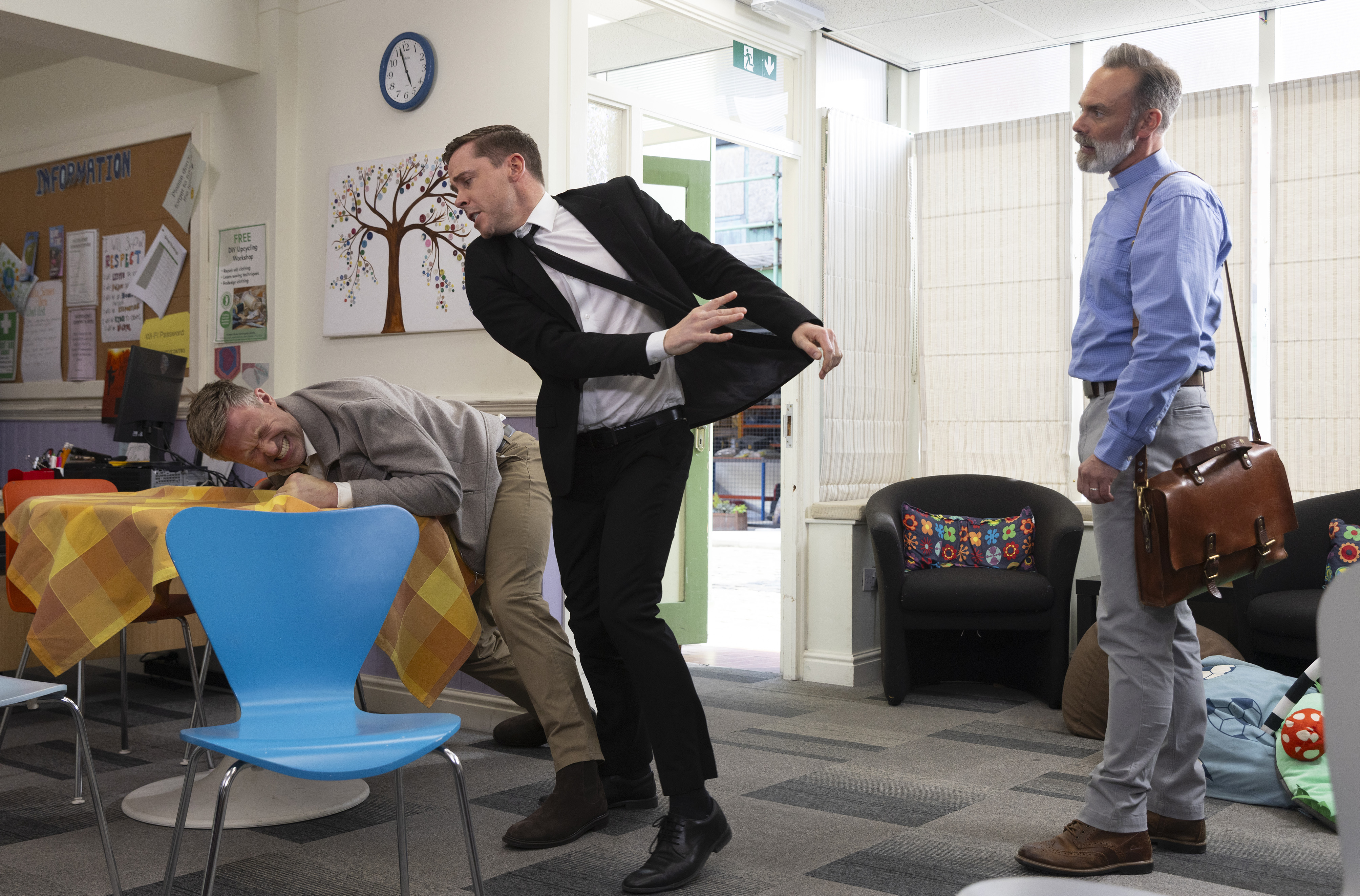 Todd Grimshaw punches conversion therapist Noah