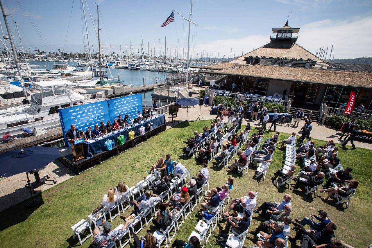 Today's press conference at the San Diego Yacht Club