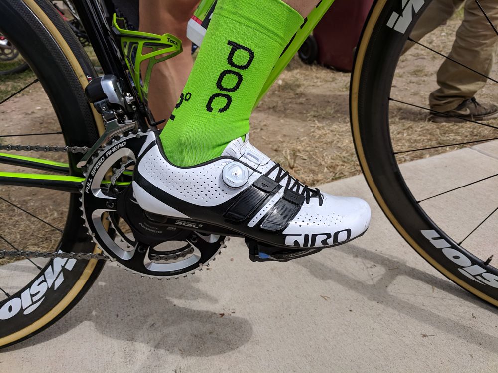 Brendon Canty (EF Education First-Drapac) has swapped from Mavic to Giro shoes