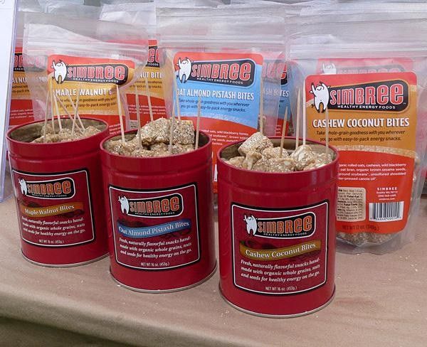 Simbree's energy foods are also available in handy bite-sized portions.