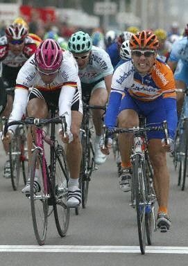 Getting one over Erik Zabel in Mallorca