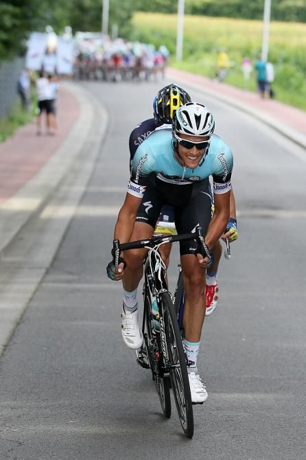 Niki Terpstra (Omega Pharma-Quickstep) on the attack