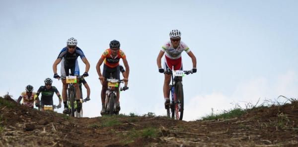 The leaders at the Hilton MTB Dirt Fest