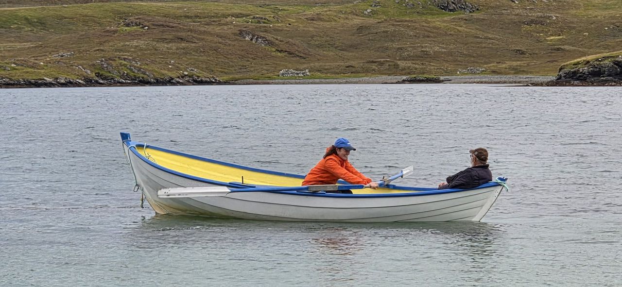 Katharine Hay during her walk around Scotland