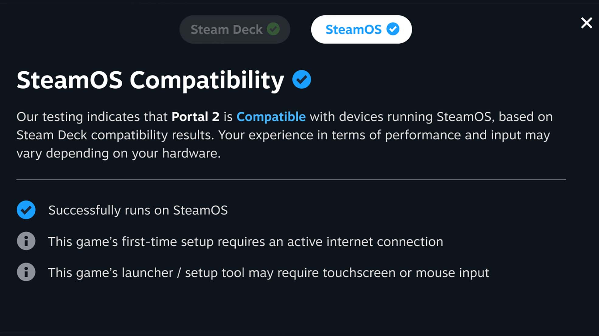 SteamOS Compatibility