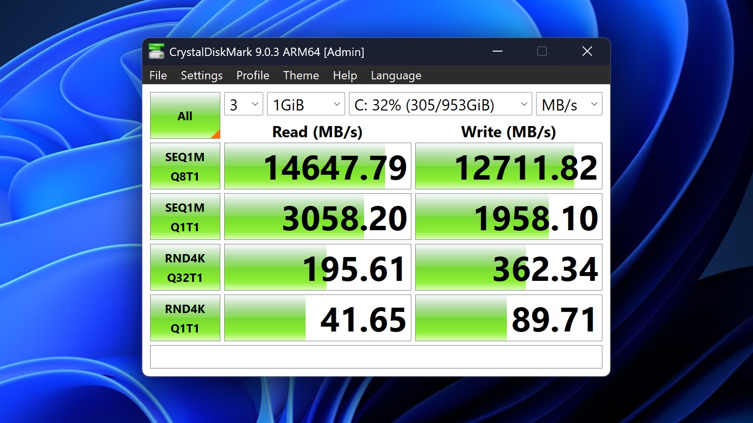 Surface Laptop Ultra disk speeds