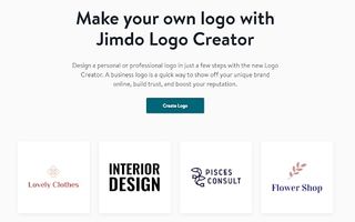 Jimdo's Logo Creator webpage