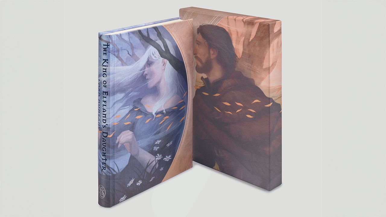 Three images of the The King of Elfland&rsquo;s Daughter book.