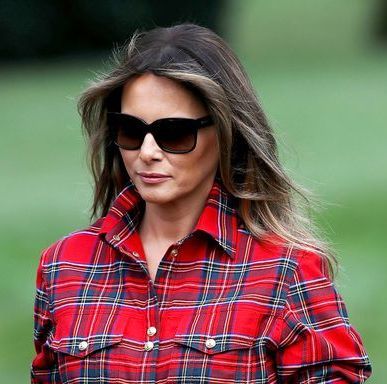 Melania Trump Plaid Shirt sunglasses