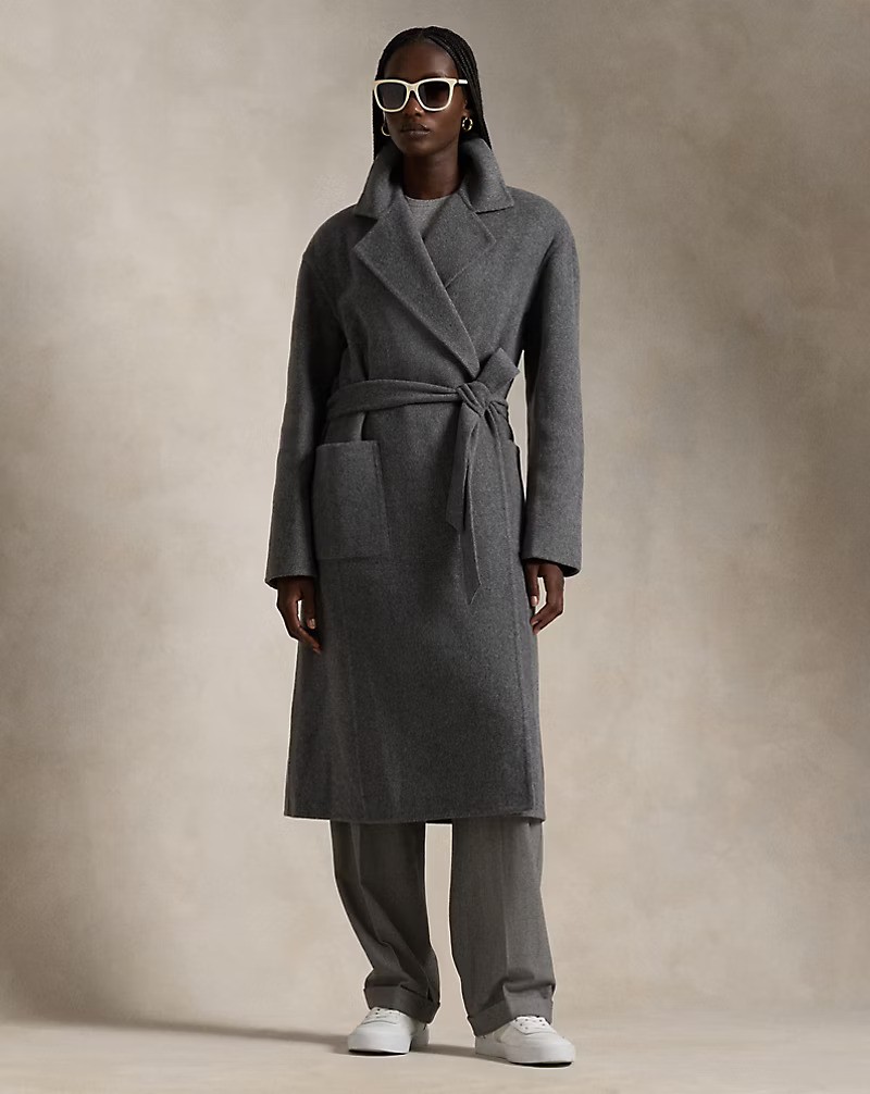 Ralph Lauren, Double-Faced Wool Wrap Coat