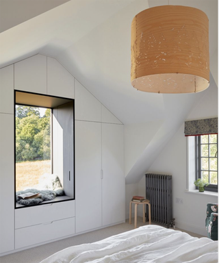 a light and airy attic bedroom