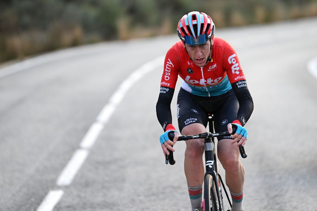 Harry Sweeny on the attack at the Vuelta a Murcia