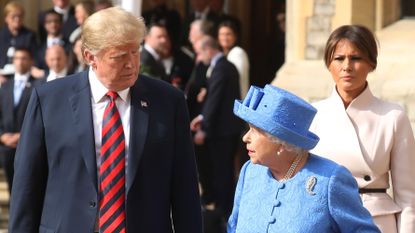 Queen Elizabeth Donald Trump Melania Trump