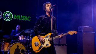 Johnny Marr performs on stage at Cardiff University as part of the BBC 6 Music Festival on April 03, 2022 in Cardiff, Wales. 