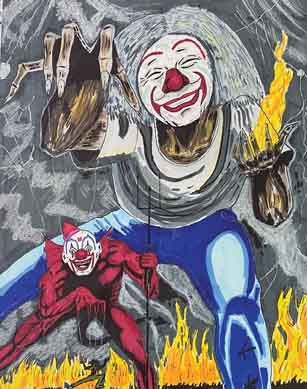 Brann Dailor's clown art