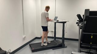 Live Science fitness writer, Harry Bullmore, tests the Lifespan TR1200-DT3 GlowUp in a purpose-built testing centre