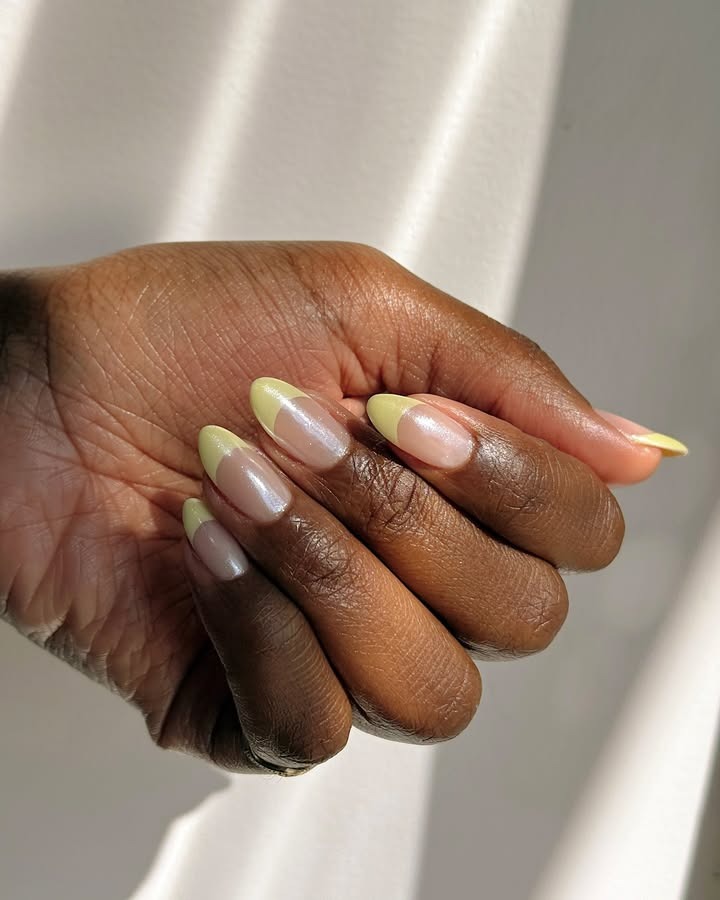 Satin-finish sunshine tips by Queenie Nguyen.