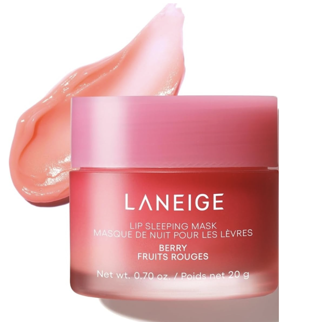 Laneige Lip Sleeping Mask: Hydrating &amp; Nourishing Korean Overnight Lip Treatment Mask With Shea Butter, Vitamin C &amp; Murumuru, Antioxidants for Flaky, Dry Lips | Korean Skin Care, Berry