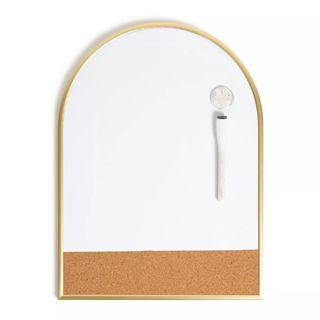 arch bulletin board from target gold and white