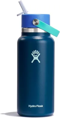Hydro Flask Wide Mouth Water Bottle with Straw