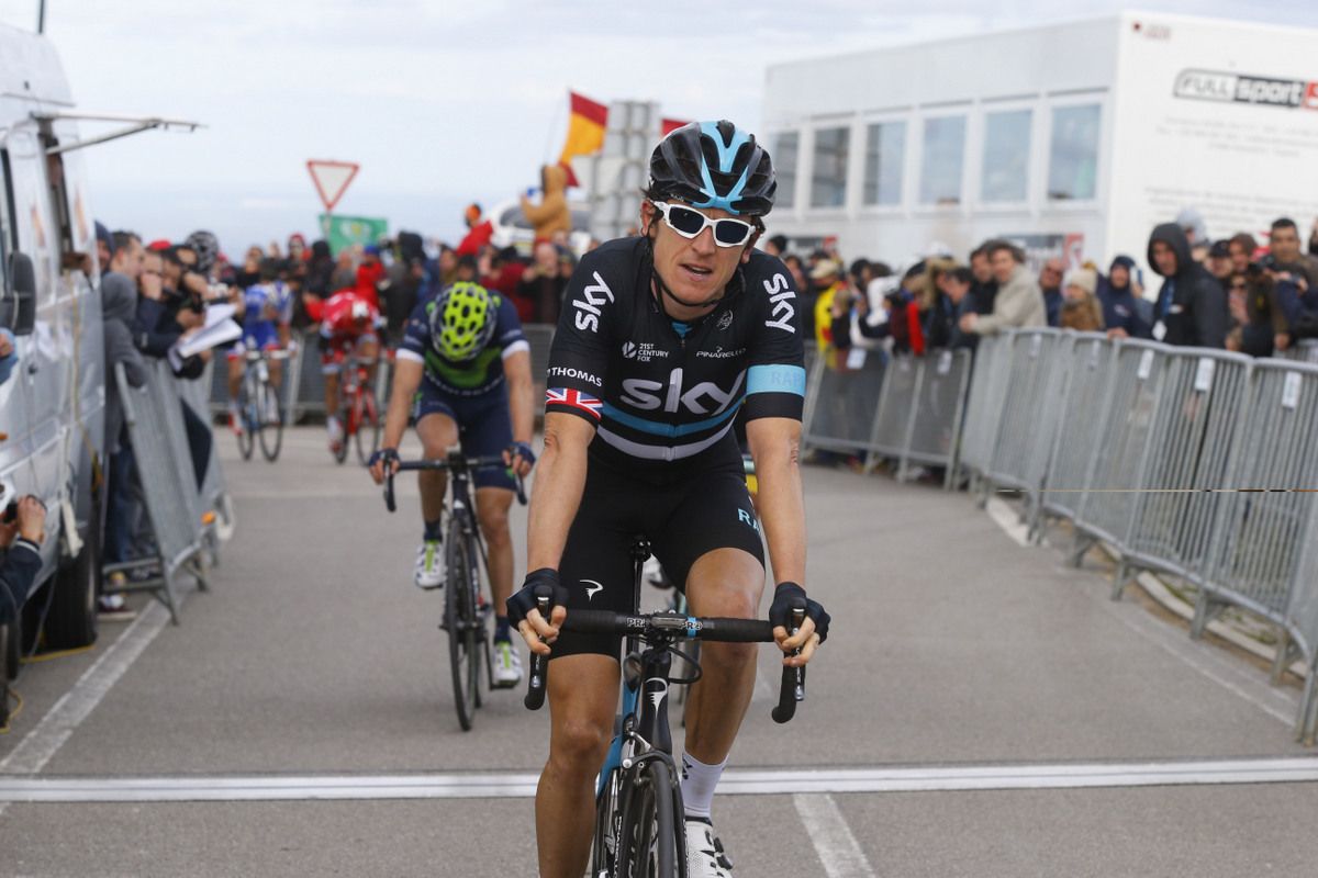 Geraint Thomas (Sky) finishes second
