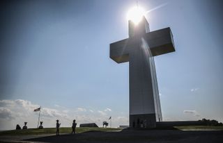Bald Knob Cross for Peace on August 19, 2017 near Alto Pass, Illinois.