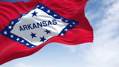 Arkansas Flag for Arkansas state tax guide
