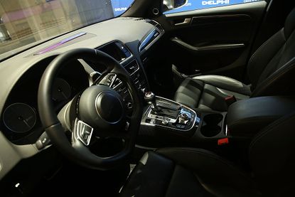 A driverless Audi Q5 sport-utility vehicle