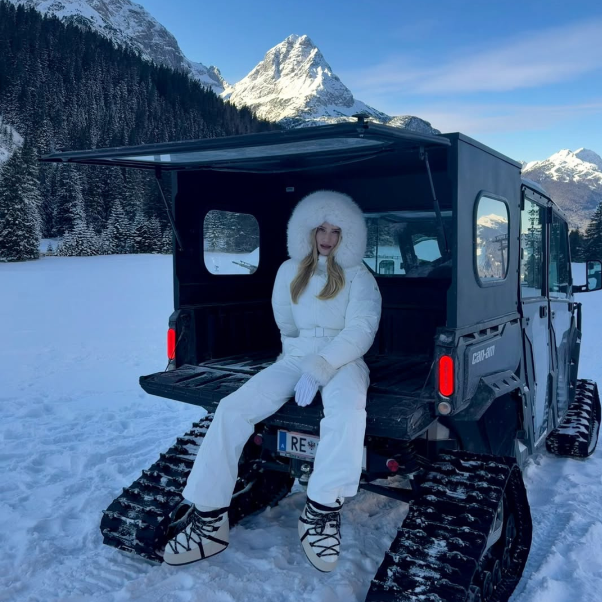 Rosie HW wearing moon boots