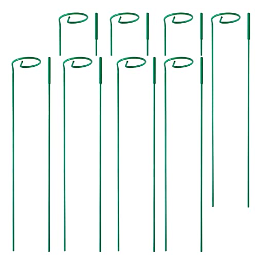 Pfnrth 8 Pack Plant Stakes,plant Support Stakes for Two Sizes(16 or 32 Inches),plant Stakes for Outdoor Plants,garden Flower,tomato(green)