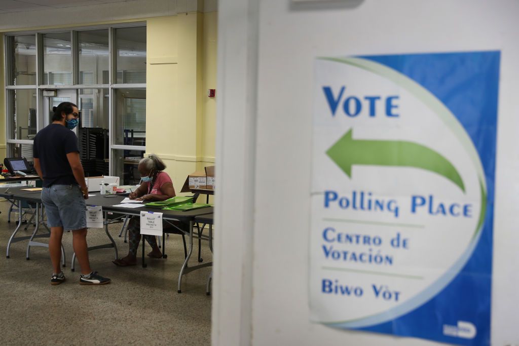 Polling place in Florida.