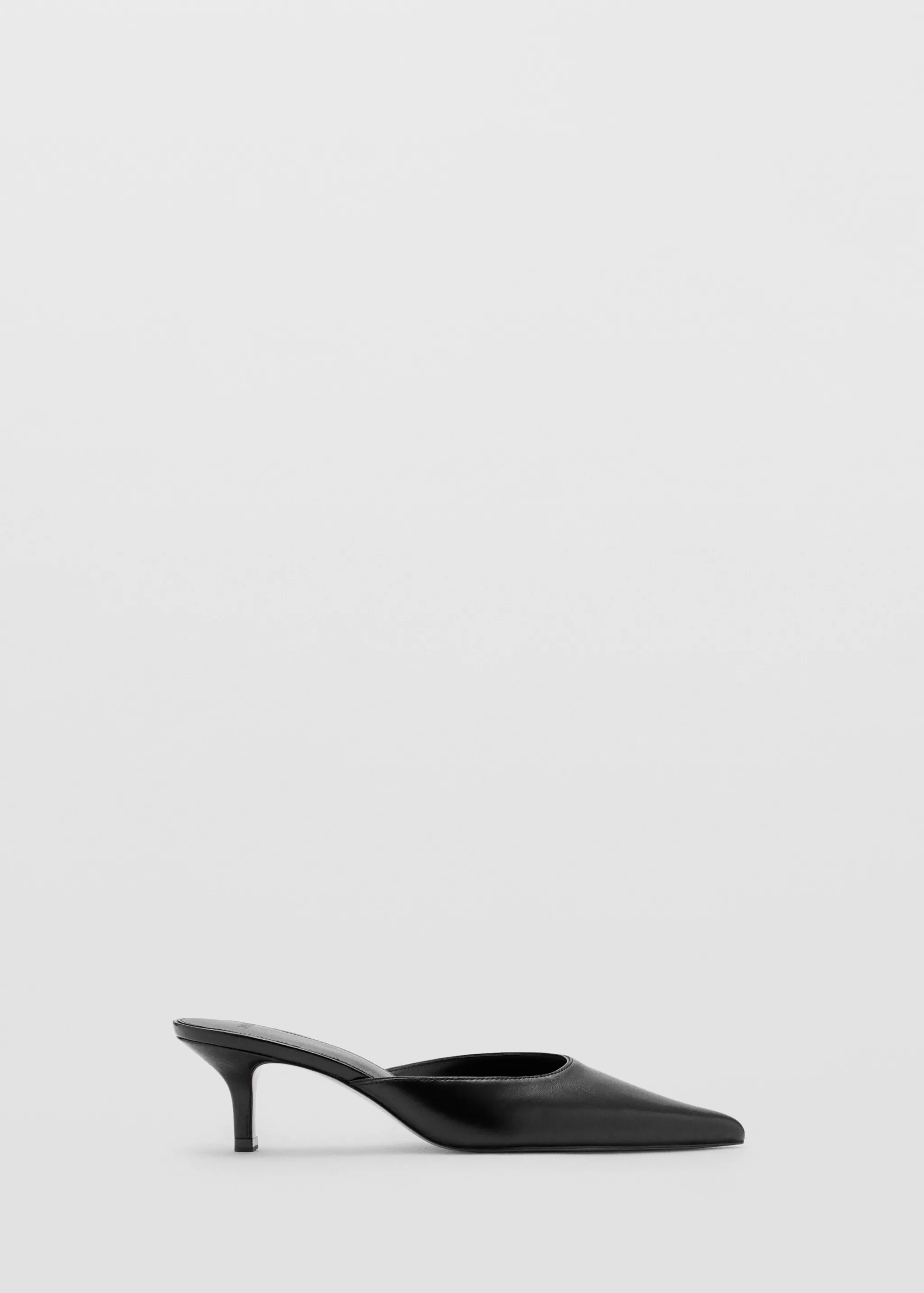 Pointed-Toe Leather Heeled Shoes - Women | Mango Usa
