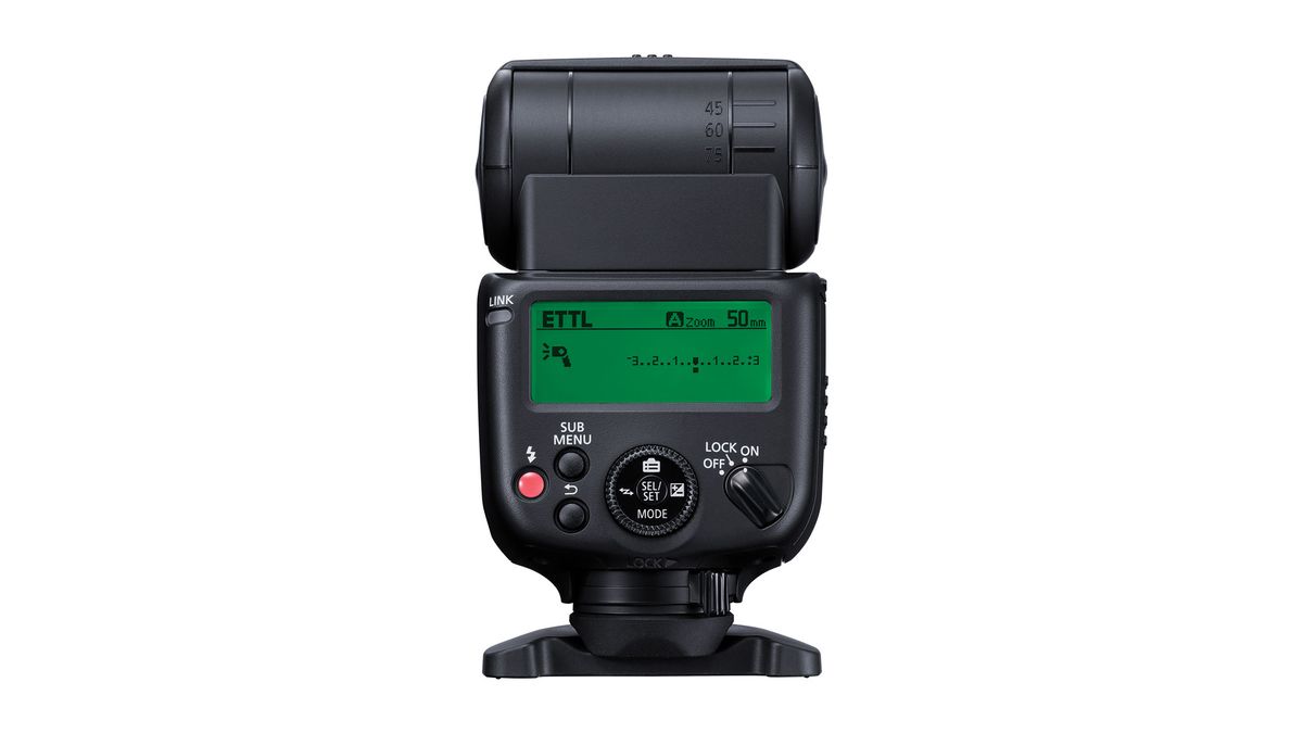 Canon Speedlite EL-10 against a white background