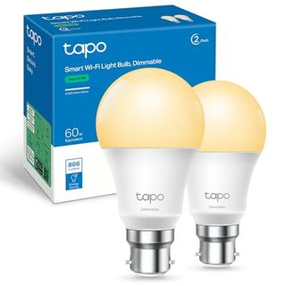 Tapo Smart Bulb, Energy Saving Wifi Smart Light Bulb, B22,8.3w, Works With Amazon Alexa and Google Home, Dimmable Soft Warm White Alexa Light Bulbs,no Hub Required -Tapo L510b (2-Pack)[energy Class F]