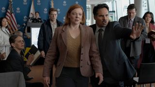 Sarah Snook and Michael Peña in All Her Fault
