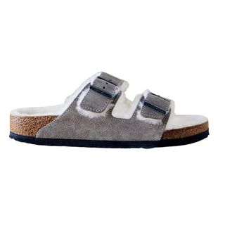 Birkenstock Arizona Shearling Sandals in sand