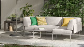grey modular garden sofa
