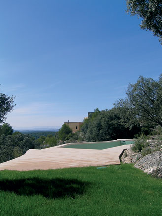 A high-design boutique hotel, Consolacion sits atop a rocky ravine in North East Spain