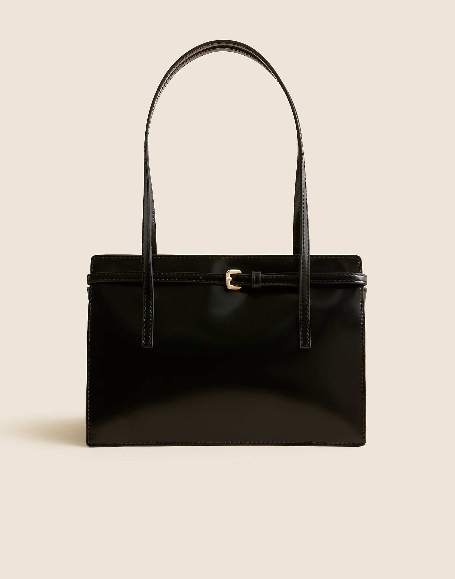 J.Crew, Edie Structured Shoulder Bag in Italian Leather