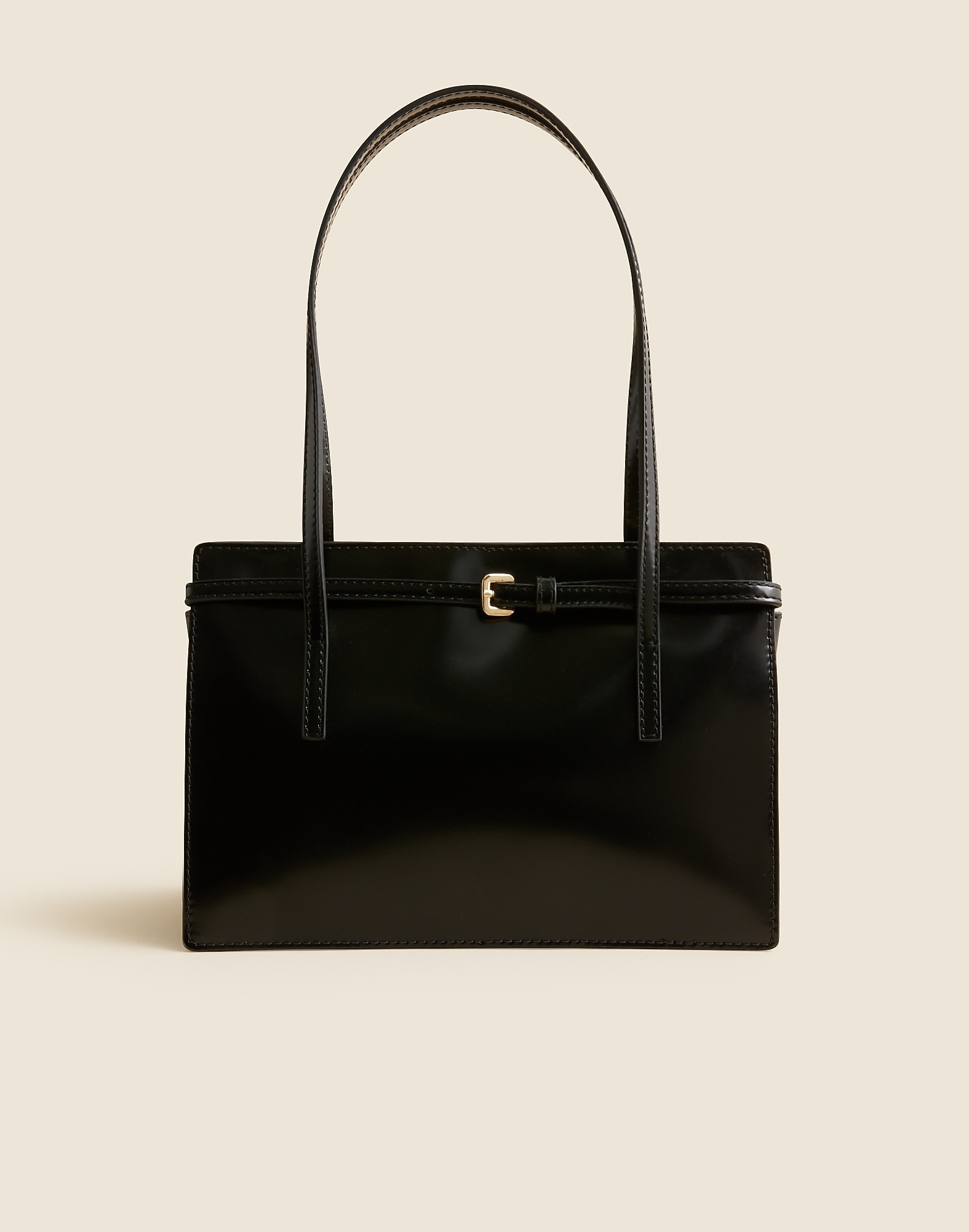 J.Crew, Edie Structured Shoulder Bag in Italian Leather