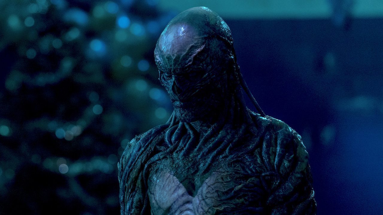 Vecna ​​in front of the Christmas tree in Stranger Things Season 4