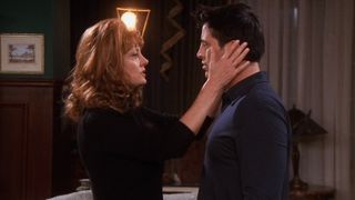 Susan Sarandon holds Joey's face in Friends