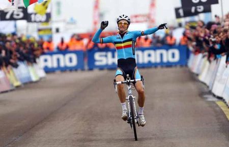 Home banker: Niels Albert (Belgium) led from start to finish