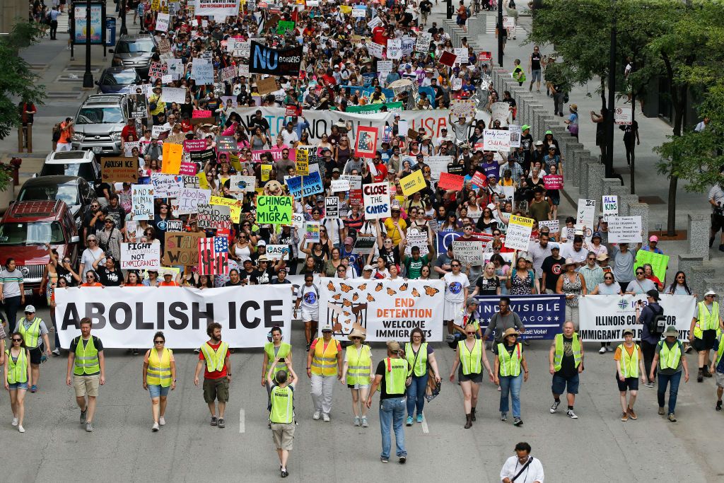 ICE protests.