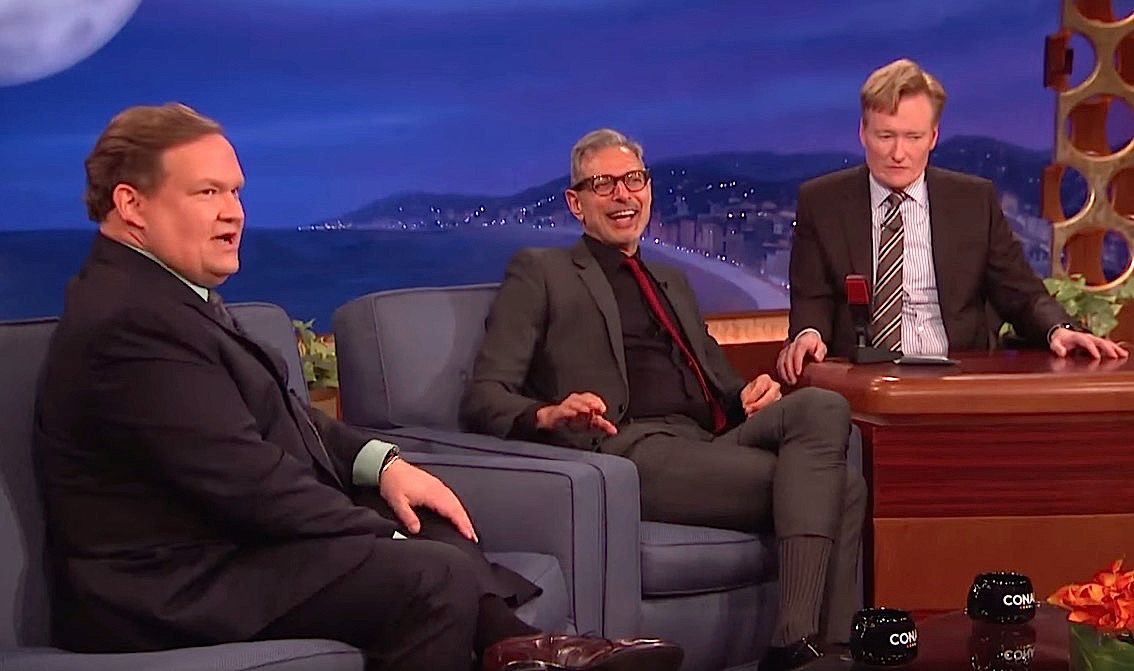 Andy Richter and Jeff Goldblum have a debate about circumcision