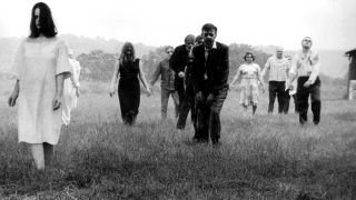 Zombies walking in Night of the Living Dead